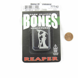 RPR77742 Nimbar Elf Necromancer Miniature 25mm Heroic Scale Figure Dark Heaven Bones (ONLINE ORDER ONLY)