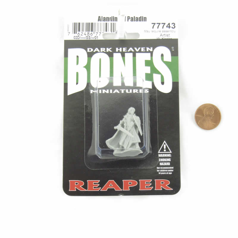 RPR77743 Alandin Elf Paladin Miniature 25mm Heroic Scale Figure Dark Heaven Bones (ONLINE ORDER ONLY)