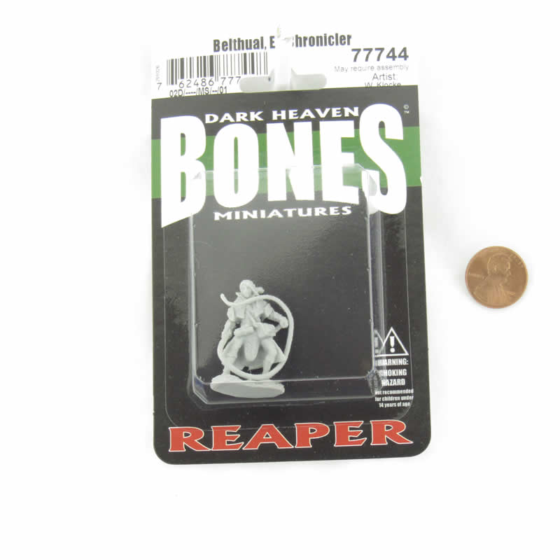 RPR77744 Belthual Elf Chronicler Miniature 25mm Heroic Scale Figure Dark Heaven Bones (ONLINE ORDER ONLY)