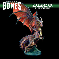 RPR77758 Kalanzar the Wicked Dragon Miniature 25mm Heroic Scale Figure Dark Heaven Bones (ONLINE ORDER ONLY)