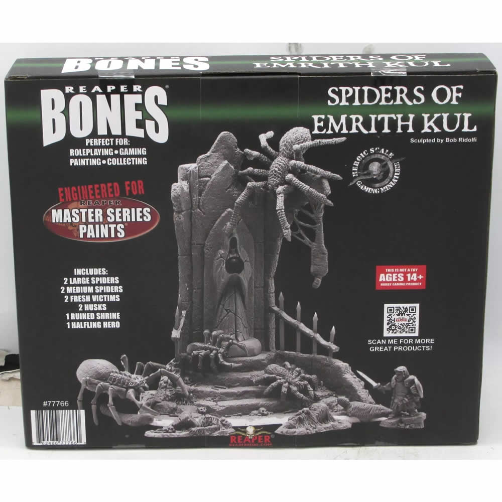 RPR77766 The Spiders of Emrith Kul Boxed Set Miniature 25mm Heroic Scale Figure Dark Heaven Bones (ONLINE ORDER ONLY)