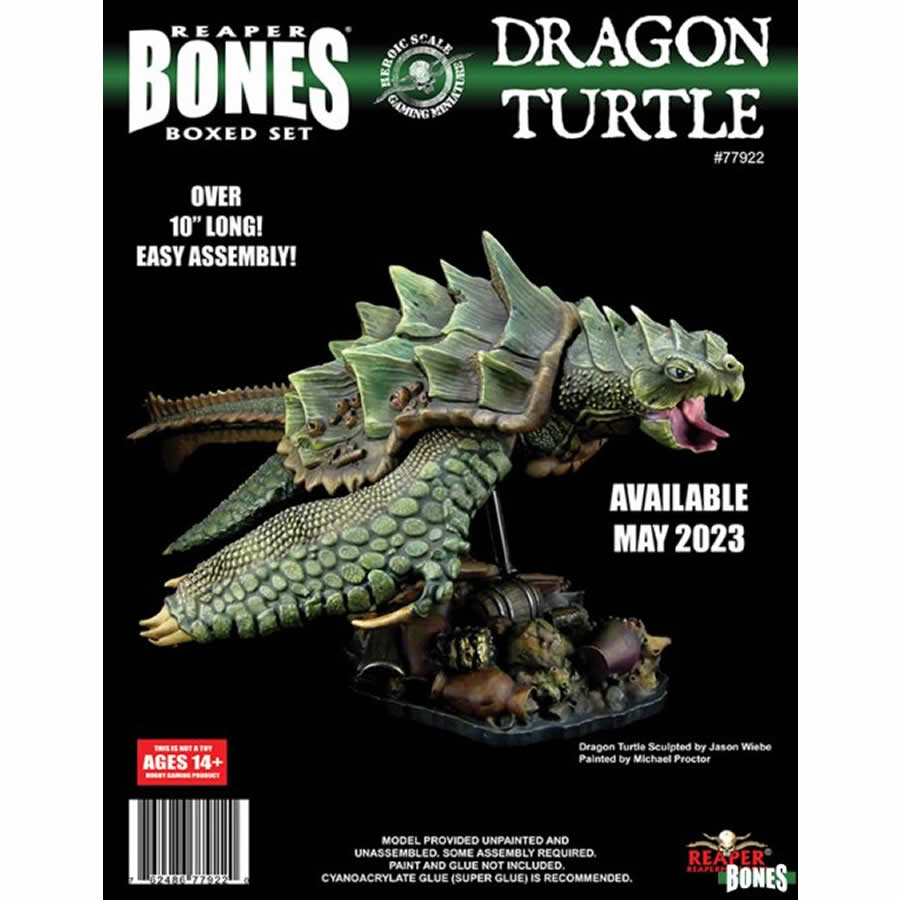 RPR77922 Dragon Turtle Miniature 25mm Heroic Scale Figure Dark Heaven Bones (ONLINE ORDER ONLY)