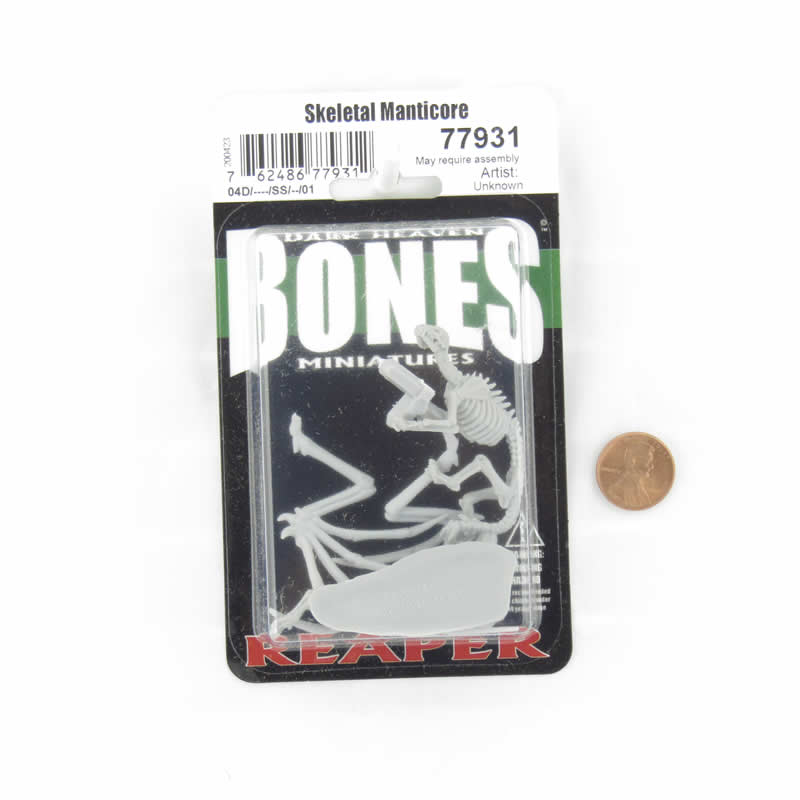 RPR77931 Skeletal Manticore Miniature 25mm Heroic Scale Figure Dark Heaven Bones (ONLINE ORDER ONLY)