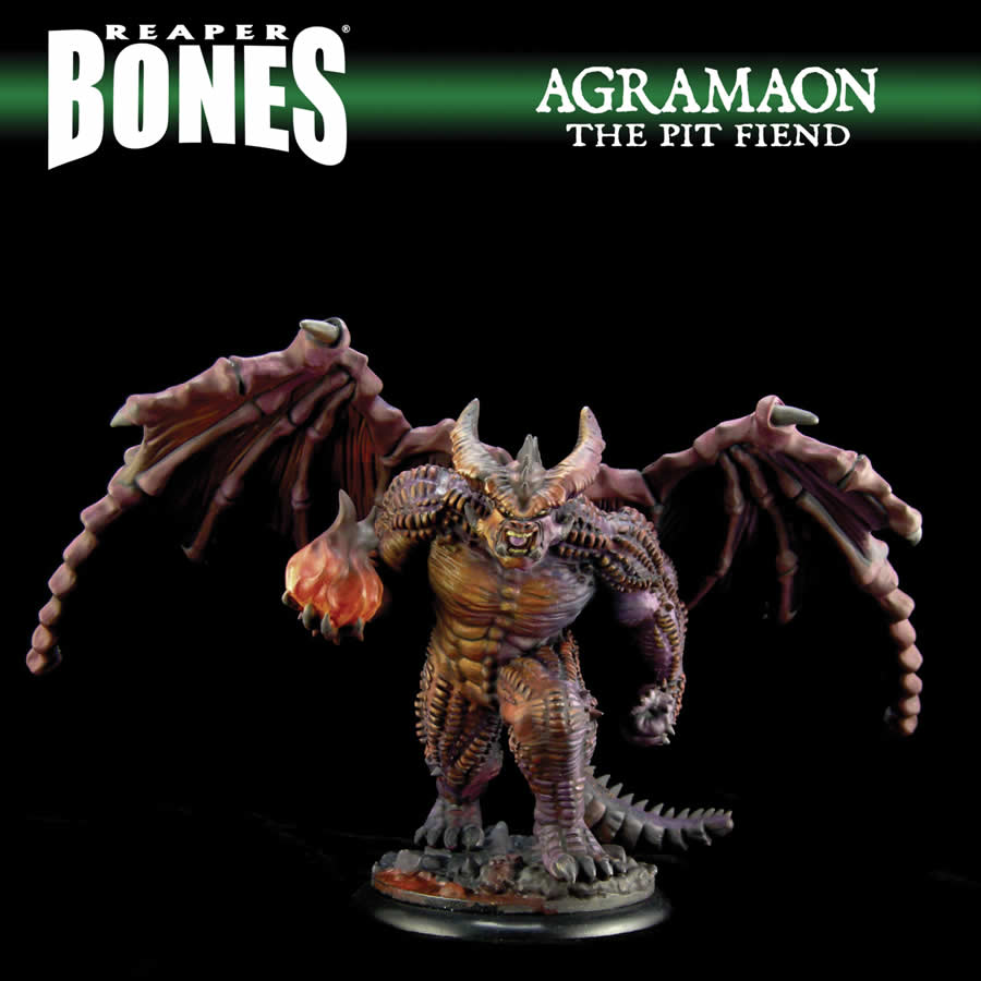 RPR77936 Agramon Pit Devil Demon Miniature 25mm Heroic Scale Figure Dark Heaven Bones (ONLINE ORDER ONLY)