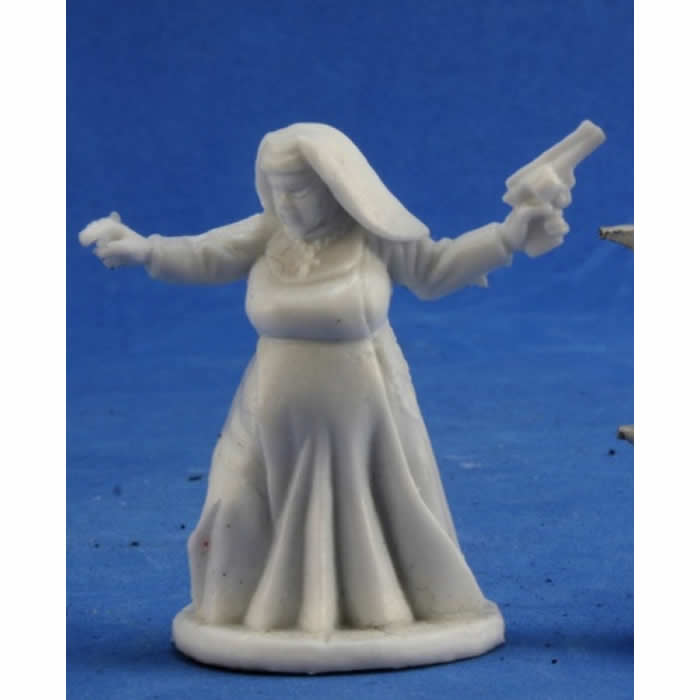 RPR80028 Sister Maria Nun with a Gun Miniature 25mm Heroic Scale (ONLINE ORDER ONLY)
