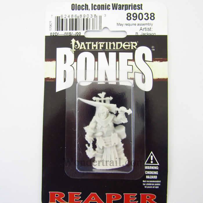 RPR89038 Oloch Iconic Warpriest Miniature 25mm Heroic Scale Pathfinder (ONLINE ORDER ONLY)