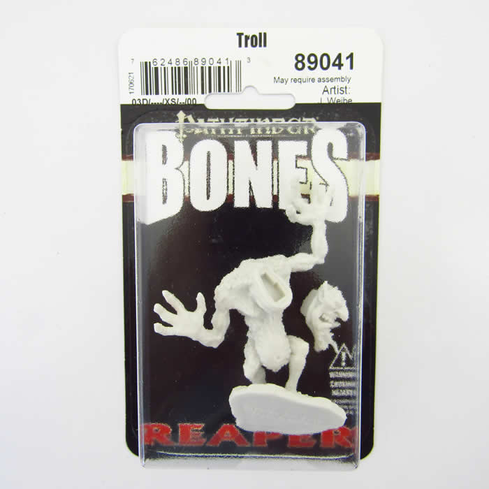 RPR89041 Troll Miniature 25mm Heroic Scale Pathfinder Bones (ONLINE ORDER ONLY)