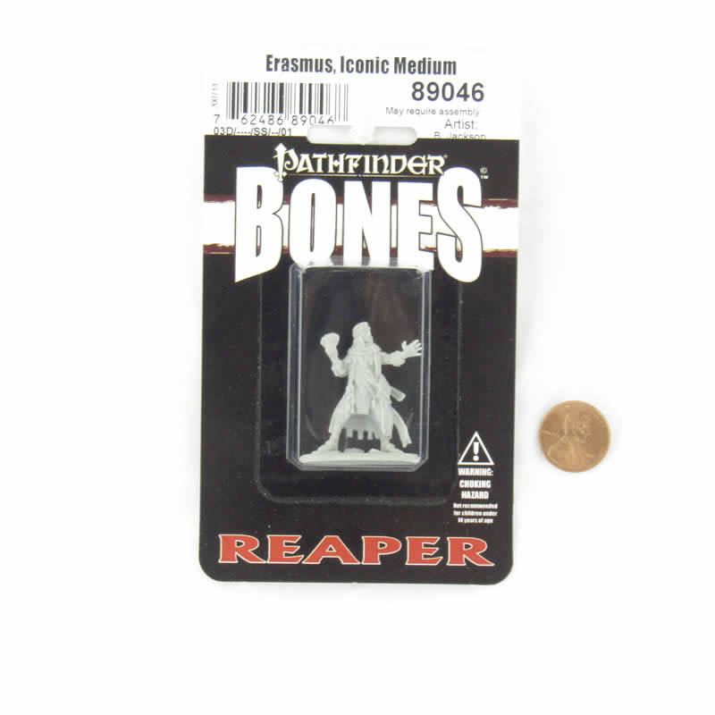 RPR89046 Erasmus Iconic Medium Miniature 25mm Heroic Scale Figure Pathfinder Bones (ONLINE ORDER ONLY)