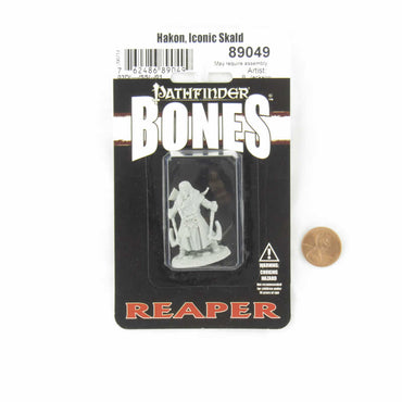 RPR89049 Hakon Iconic Skald Miniature 25mm Heroic Scale Figure Pathfinder Bones (ONLINE ORDER ONLY)