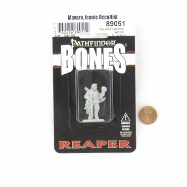 RPR89051 Mavaro Iconic Occultist Miniature 25mm Heroic Scale Figure Pathfinder Bones (ONLINE ORDER ONLY)