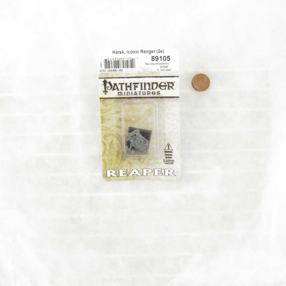 RPR89105 Harsk Iconic Ranger Dwarf Miniature 25mm Heroic Scale Figure Pathfinder Bones (ONLINE ORDER ONLY)