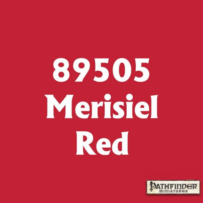 RPR89505 Merisiel Red Master Series Hobby Paint .5oz Dropper Bottle (ONLINE ORDER ONLY)