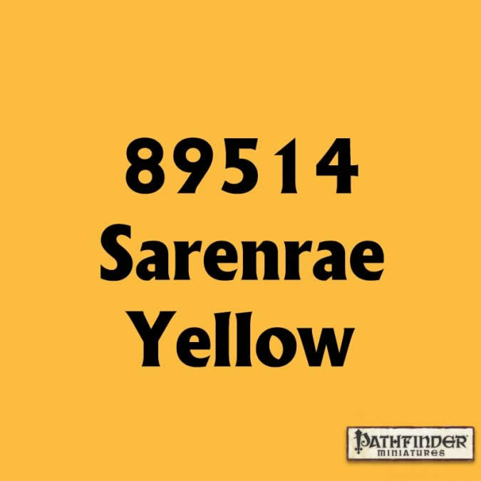 RPR89514 Serenrae Yellow Master Series Hobby Paint .5oz Dropper Bottle (ONLINE ORDER ONLY)