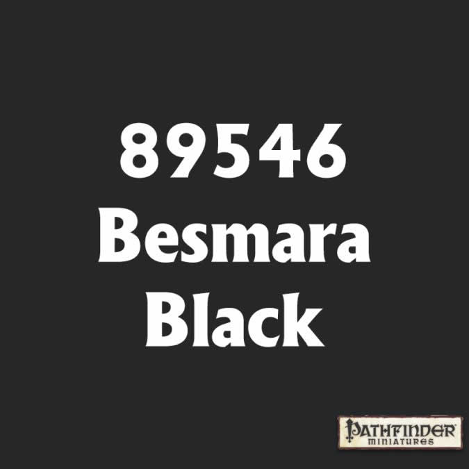 RPR89546 Besmara Black Master Series Hobby Paint .5oz Dropper Bottle (ONLINE ORDER ONLY)