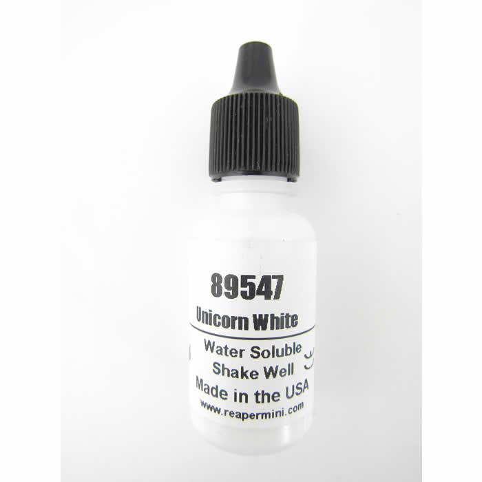 RPR89547 Unicorn White Master Series Hobby Paint .5oz Dropper Bottle (ONLINE ORDER ONLY)