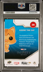 2023 UPPER DECK FUNKO POP MARVEL  GOOSE THE CAT CONFETTI BOMB #38  PSA 9 (Online Order Only)