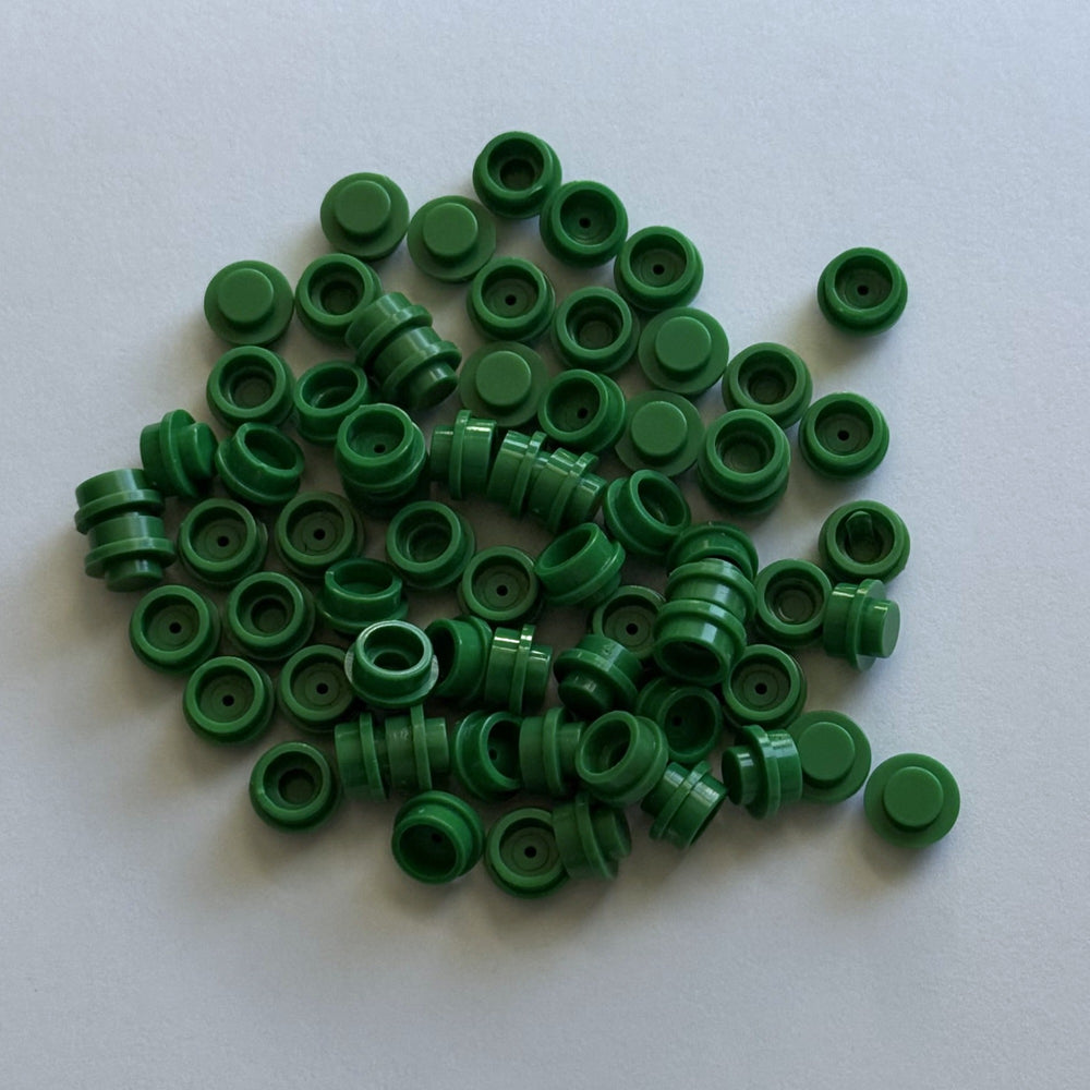 Green 4073 1x1 Round Plate Brick – Choose Quantity – LEGO® Compatible Bulk Lot (ONLINE ORDER ONLY)