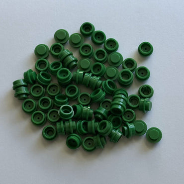 Green 4073 1x1 Round Plate Brick – Choose Quantity – LEGO® Compatible Bulk Lot (ONLINE ORDER ONLY)