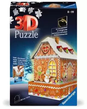 Puzzle: 3D Puzzle - Gingerbread House - Night Edition (ONLINE ORDER ONLY)
