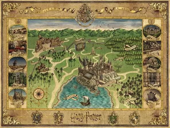 Ravensburger: Puzzle - Harry Potter - Hogwarts Map