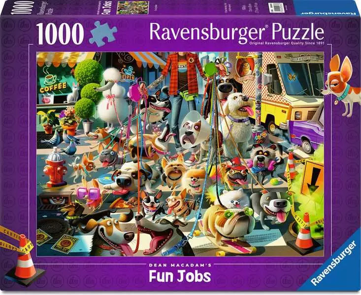 Ravensburger: Puzzle - Dean McAdam's Fun Jobs - The Dog Walker