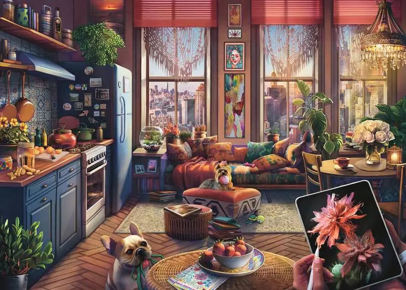 Ravensburger: Puzzle - Larger Puzzle Pieces - Cozy Boho Studio