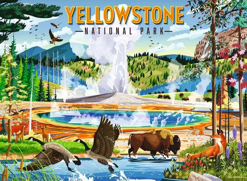 Ravensburger: Puzzle - Greg Paprocki - Yellowstone National Park