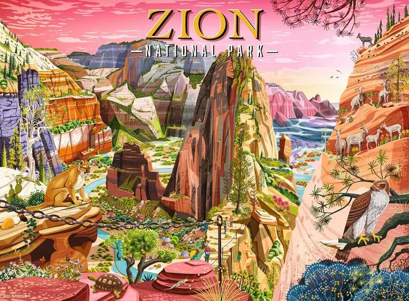 Ravensburger: Puzzle -  National Parks - Zion National Park (ONLINE ORDER ONLY)