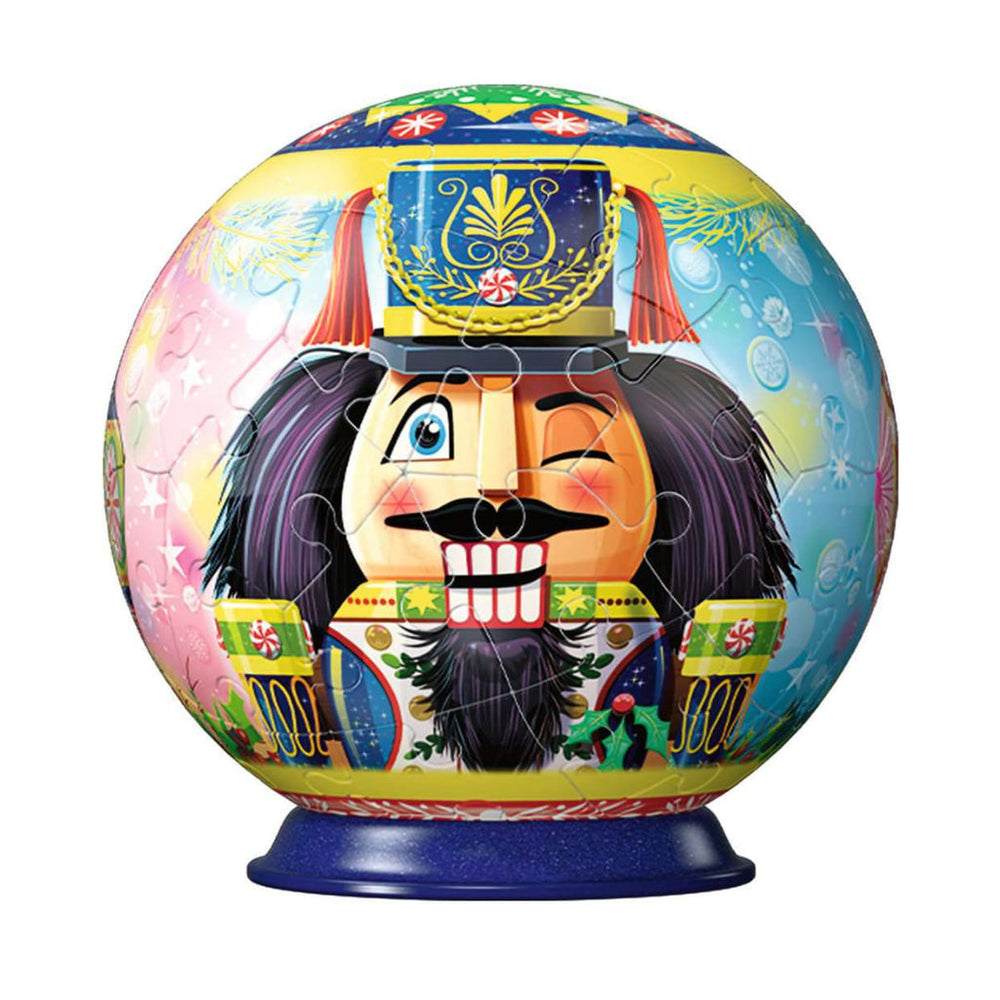 Ravensburger: Puzzle - 3D Puzzle - Puzzle-Ball - Holiday Nutcracker - Black