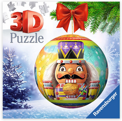 Ravensburger: Puzzle - 3D Puzzle - Puzzle-Ball - Holiday Nutcracker - Purple