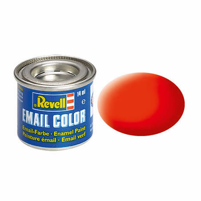 RVP32125 Luminous Orange Matt Enamel Paint14ml (.47oz) Tinlet Revell (ONLINE ORDER ONLY)