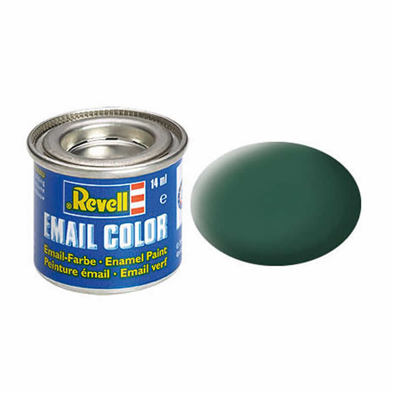 RVP32139 Dark Green Matt Enamel 14ml (.47oz) Tinlet Revell (ONLINE ORDER ONLY)