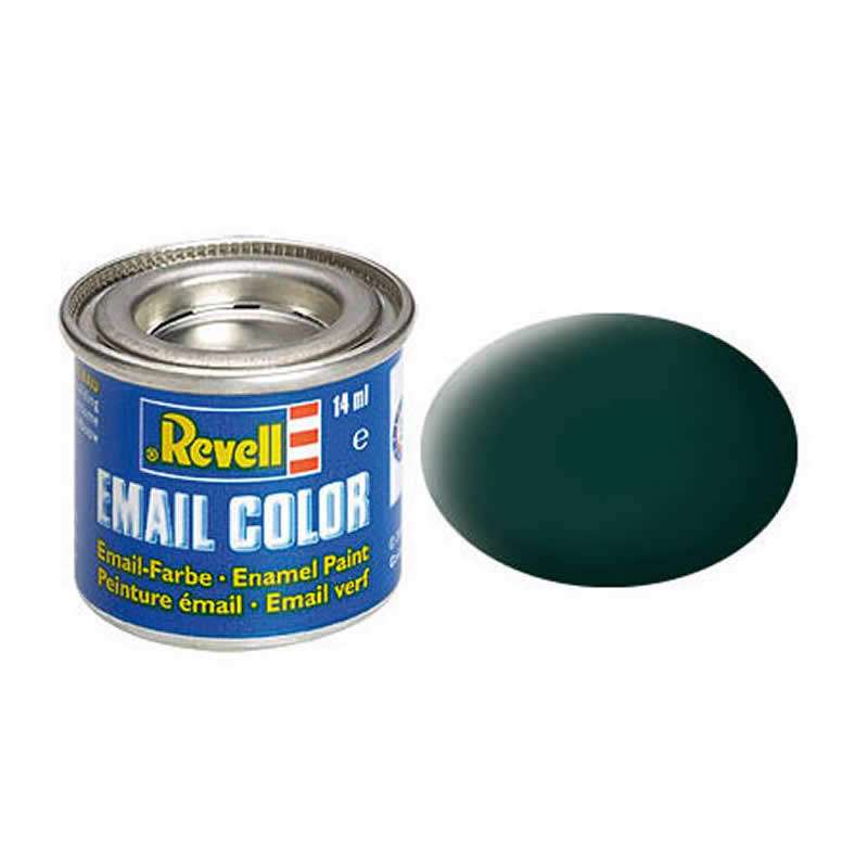 RVP32140 Black Green Matt Enamel Paint 14ml (.47oz) Tinlet Revell (ONLINE ORDER ONLY)