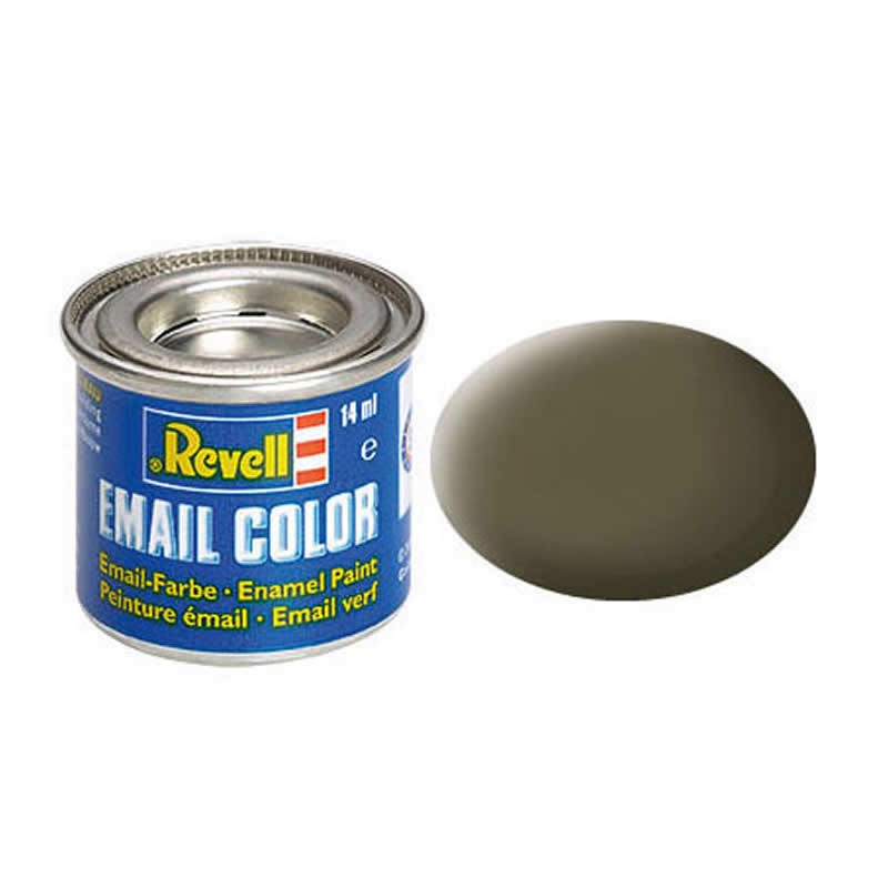 RVP32146 NATO Olive Matt Enamel Paint 14ml (.47oz) Tinlet Revell (ONLINE ORDER ONLY)