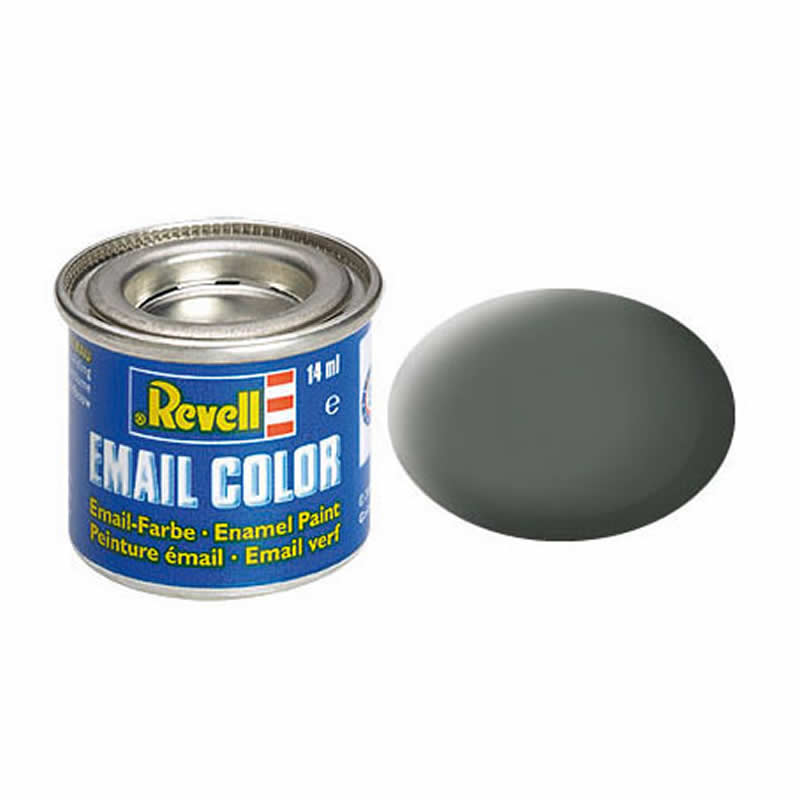 RVP32166 Olive Grey Matt Enamel Paint 14ml (.47oz) Tinlet Revell (ONLINE ORDER ONLY)