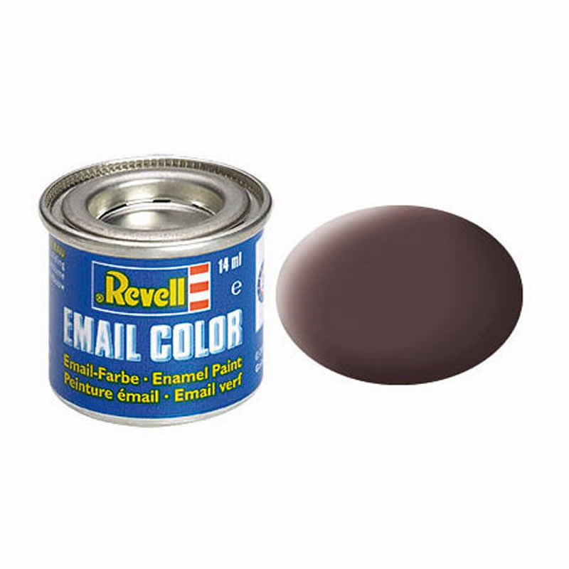 RVP32184 Leather Brown Matt Enamel Paint 14ml (.47oz) Tinlet Revell (ONLINE ORDER ONLY)