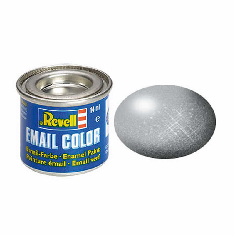 RVP32190 Silver Metallic Enamel Paint 14ml (.47oz) Tinlet Revell (ONLINE ORDER ONLY)