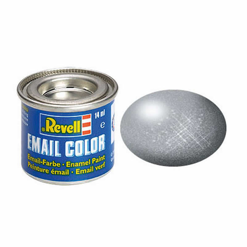 RVP32191 Steel Metallic Enamel Paint 14ml (.47oz) Tinlet Revell (ONLINE ORDER ONLY)