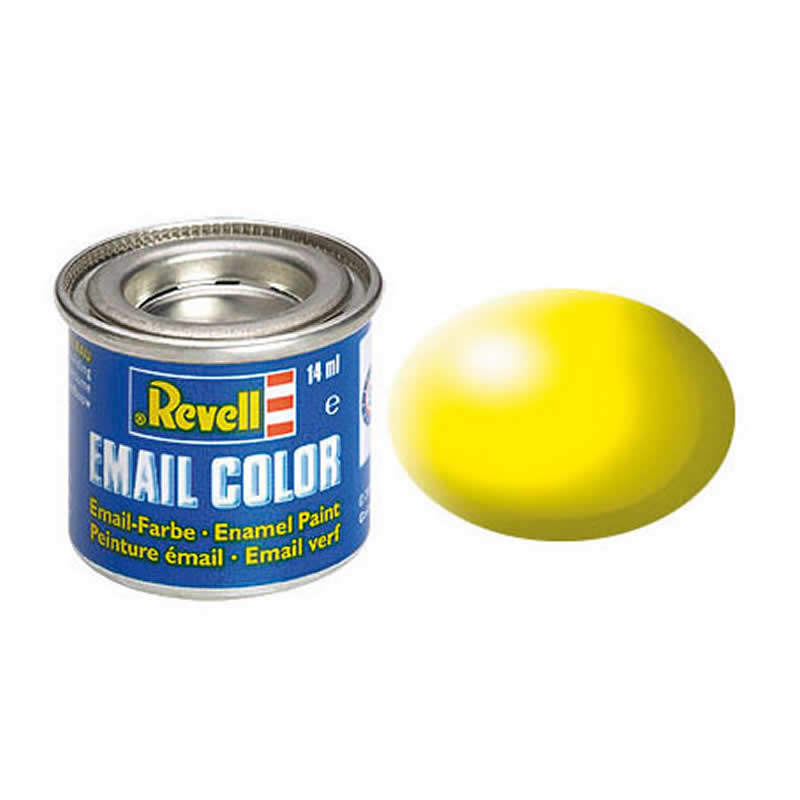RVP32312 Luminous Yellow Silk Enamel Paint 14ml (.47oz) Tinlet Revell (ONLINE ORDER ONLY)