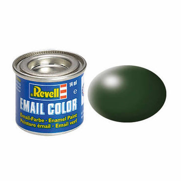 RVP32363 Dark Green Silk Enamel Paint 14ml (.47oz) Tinlet Revell (ONLINE ORDER ONLY)