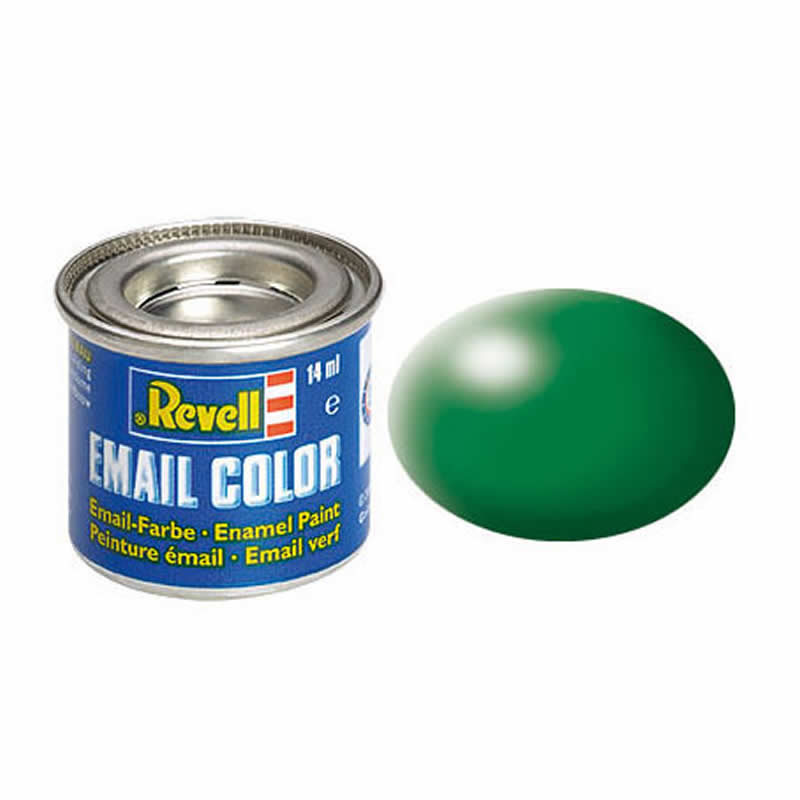 RVP32364 Leaf Green Silk Enamel Paint 14ml (.47oz) Tinlet Revell (ONLINE ORDER ONLY)