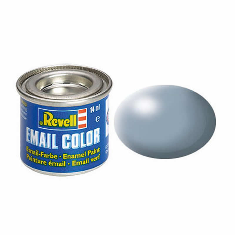 RVP32374 Grey Silk Enamel Paint 14ml (.47oz) Tinlet Revell (ONLINE ORDER ONLY)