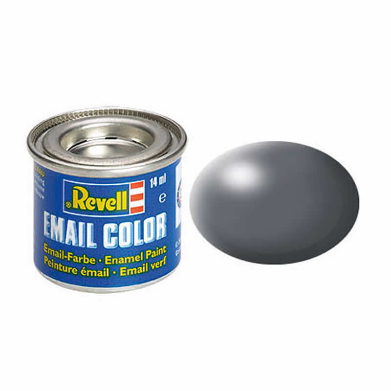RVP32378 Dark Grey Silk Enamel Paint 14ml (.47oz) Tinlet Revell (ONLINE ORDER ONLY)