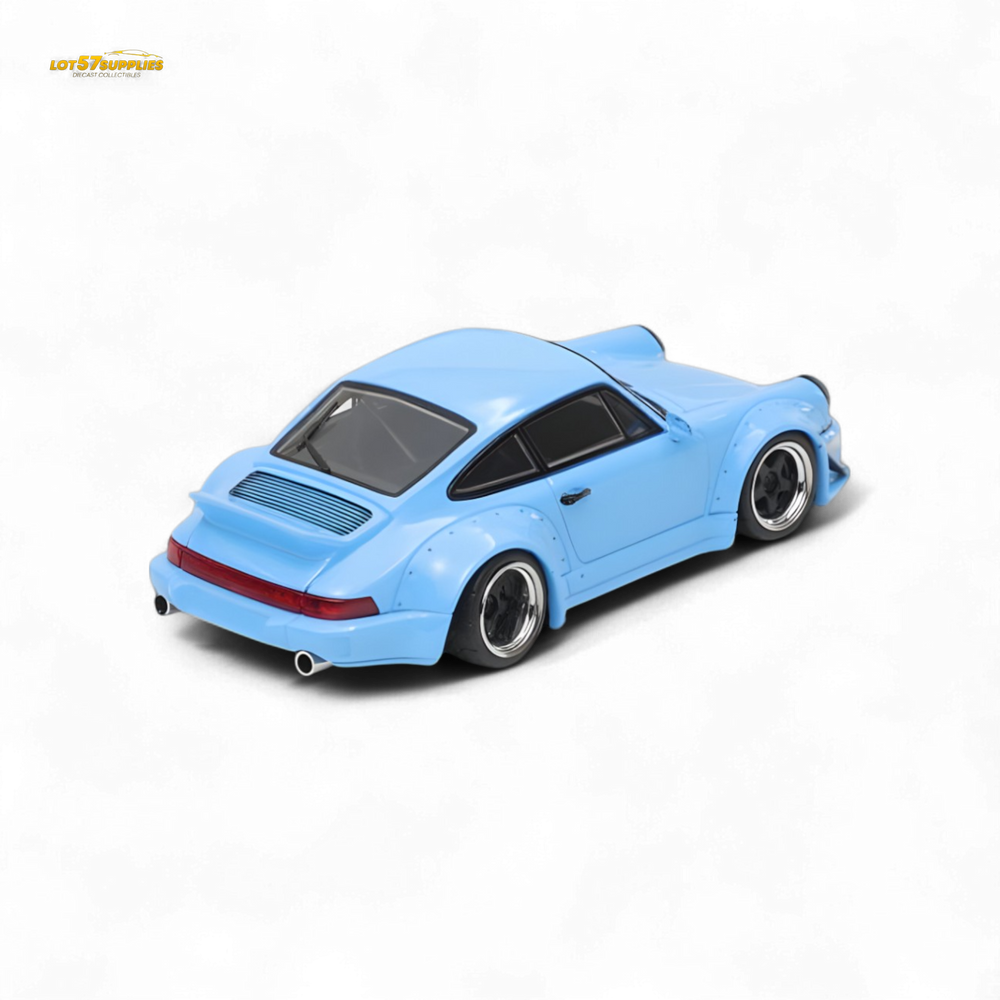 Fast Speed FS Rauh-Welt RWB964 Wide-Body Duck Wing - Sky Blue 1:64 (ONLINE ORDER ONLY)