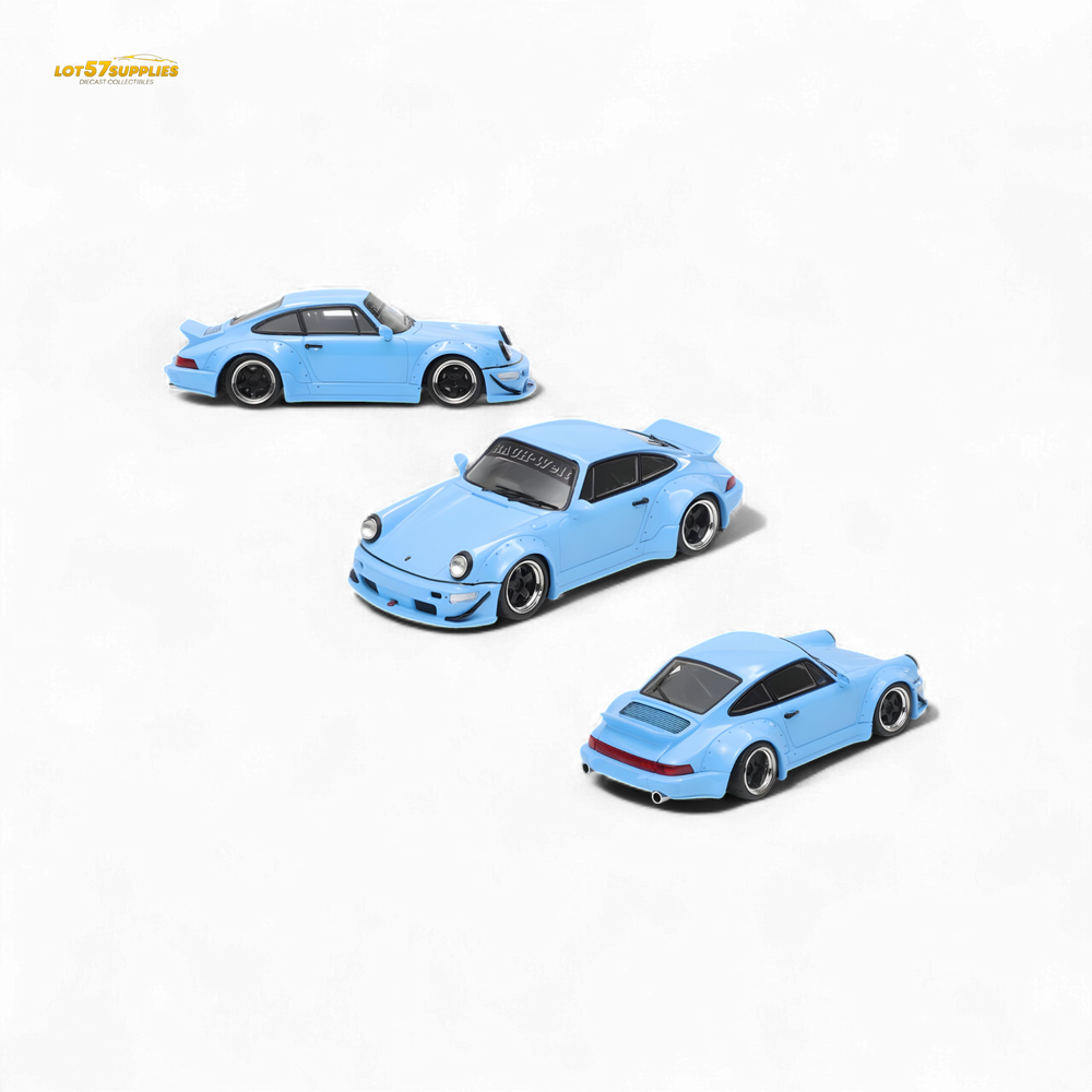 Fast Speed FS Rauh-Welt RWB964 Wide-Body Duck Wing - Sky Blue 1:64 (ONLINE ORDER ONLY)