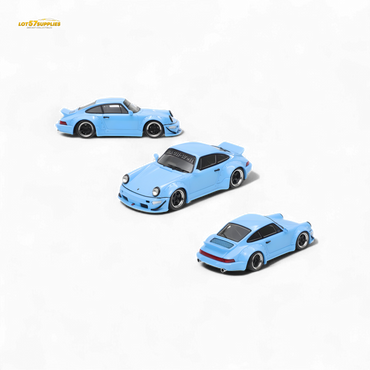Fast Speed FS Rauh-Welt RWB964 Wide-Body Duck Wing - Sky Blue 1:64 (ONLINE ORDER ONLY)