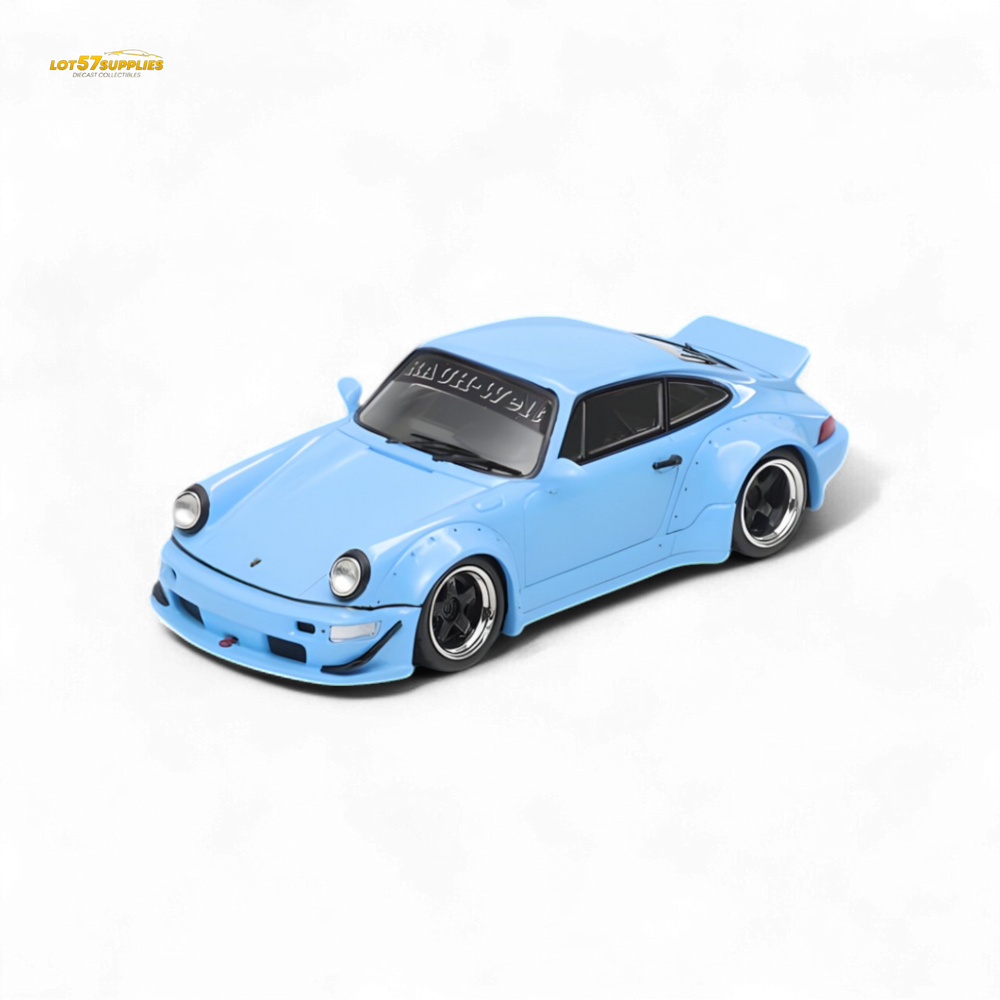 Fast Speed FS Rauh-Welt RWB964 Wide-Body Duck Wing - Sky Blue 1:64 (ONLINE ORDER ONLY)