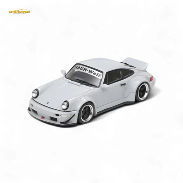 Fast Speed FS Rauh-Welt RWB964 Wide-Body Duck Wing - Grey 1:64 (ONLINE ORDER ONLY)