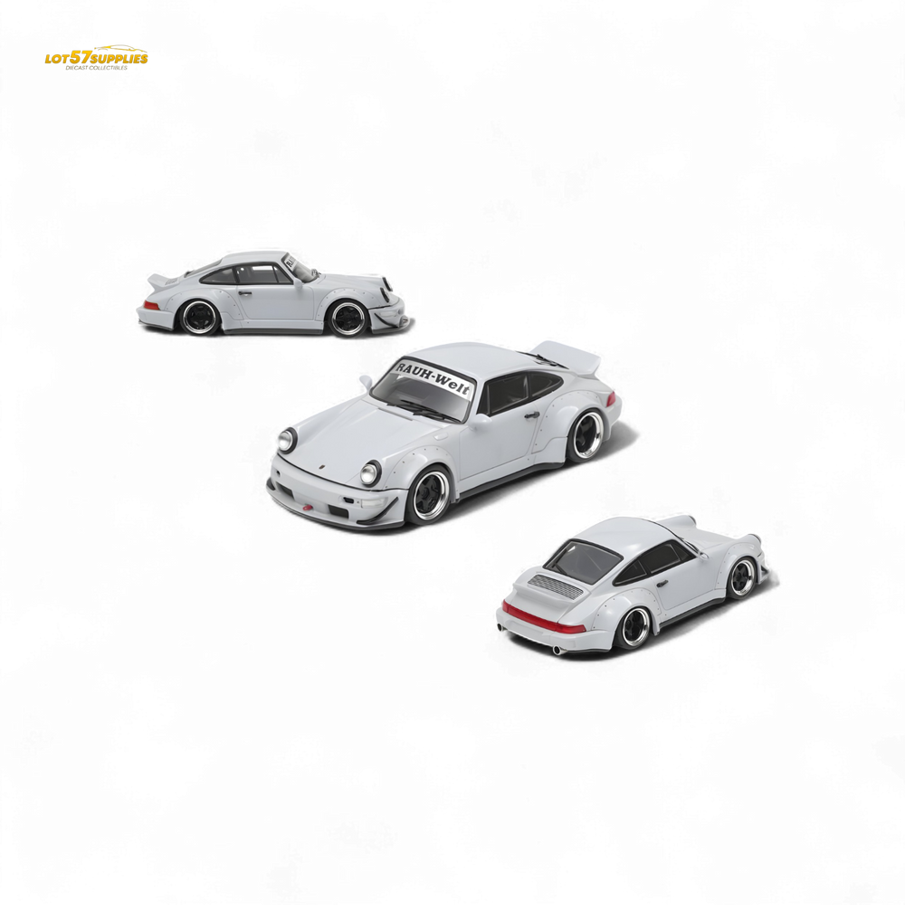 Fast Speed FS Rauh-Welt RWB964 Wide-Body Duck Wing - Grey 1:64 (ONLINE ORDER ONLY)