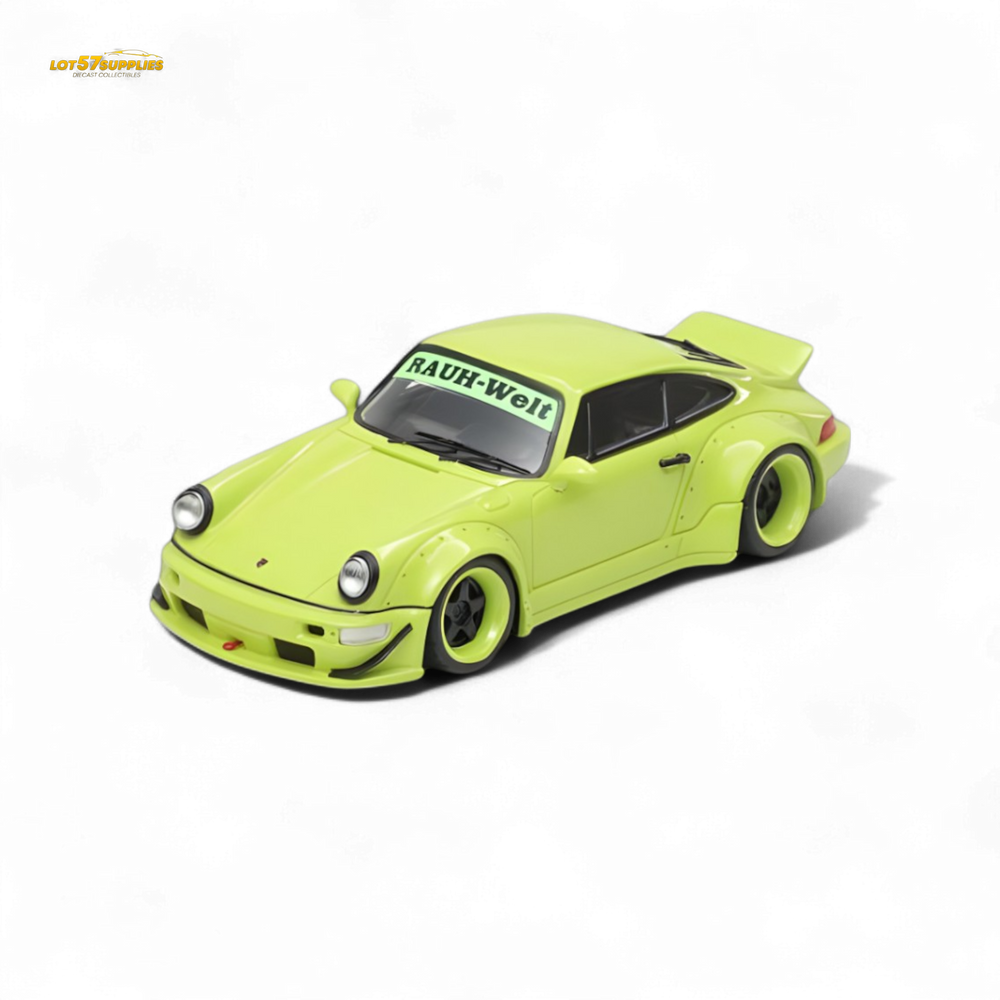 Fast Speed FS Rauh-Welt RWB964 Wide-Body Duck Wing - Green 1:64 (ONLINE ORDER ONLY)